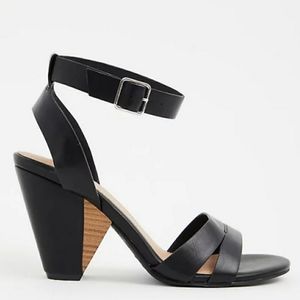 Ankle Strap Cone Heels